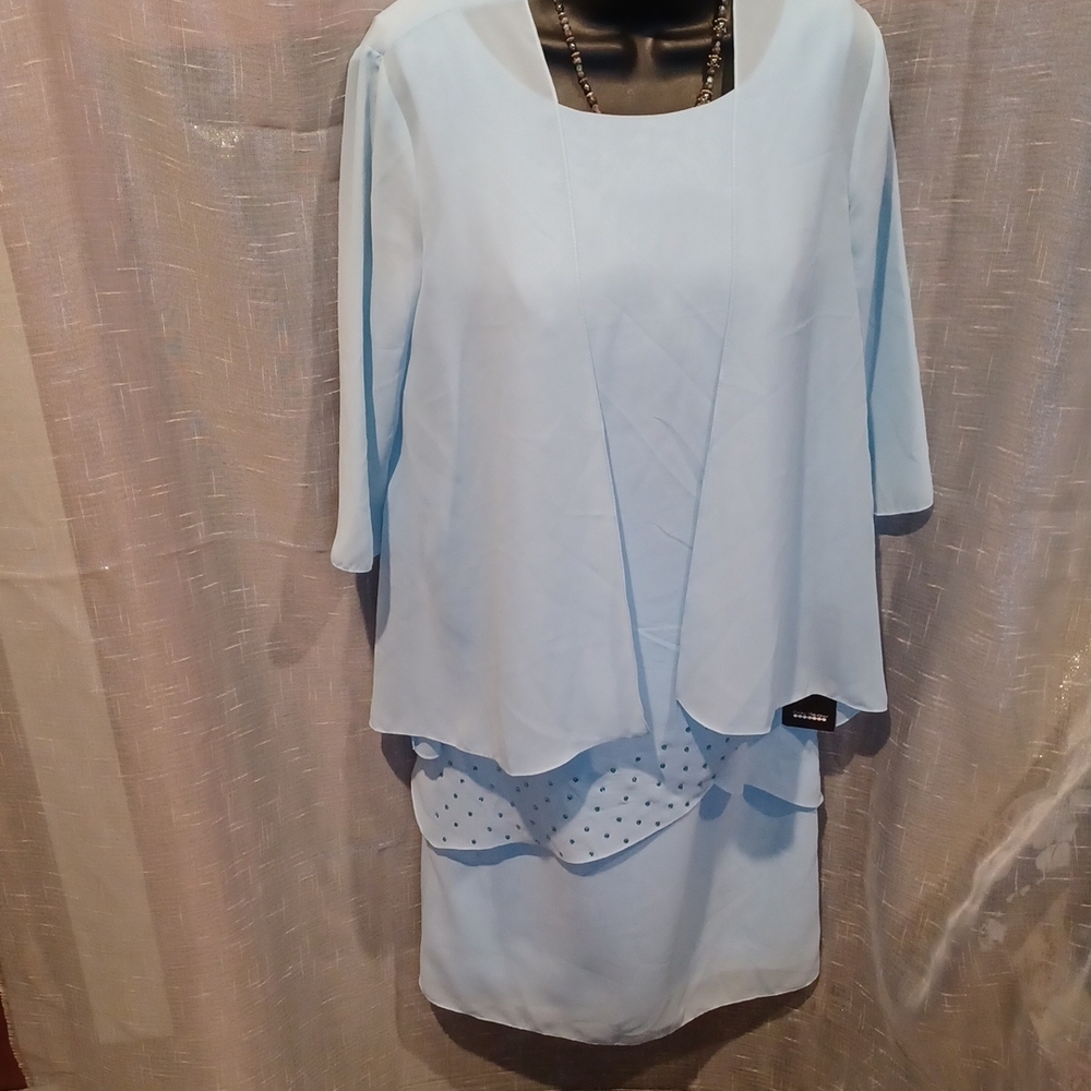Light Blue Layered Women’s Dress